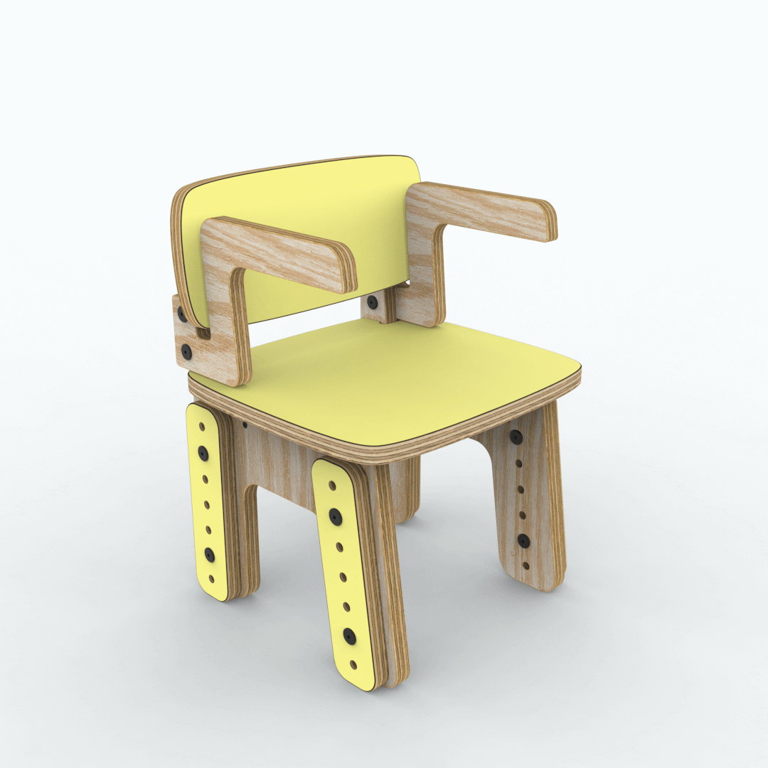 Silla reni con apoya brazos
