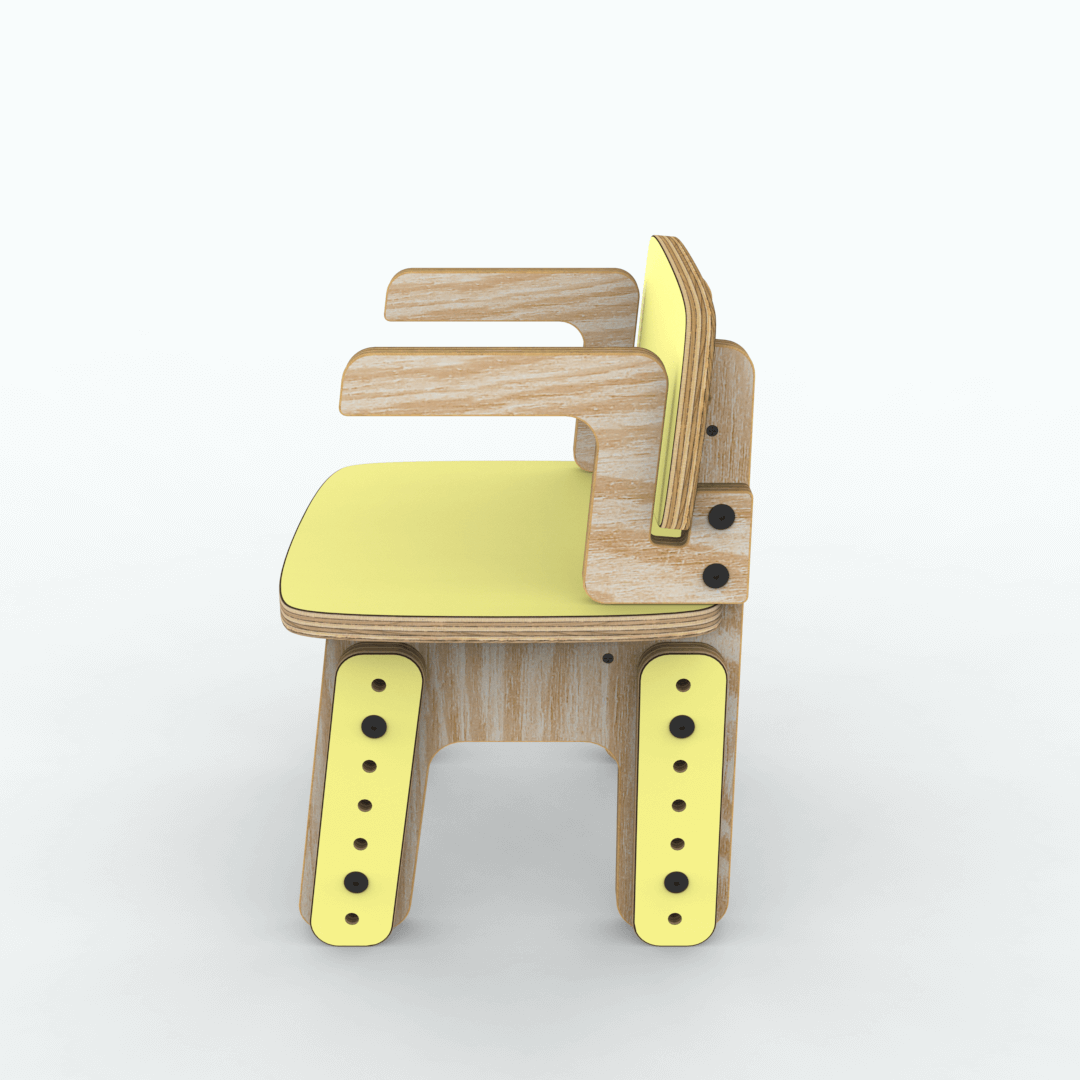 Silla reni con apoya brazos