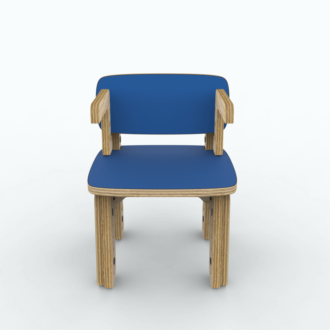 Silla reni con apoya brazos