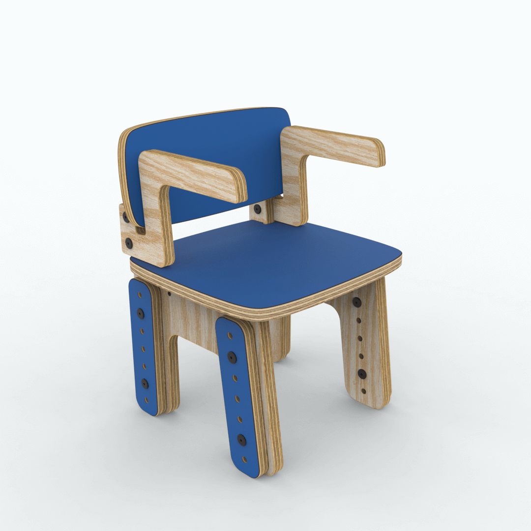 Silla reni con apoya brazos