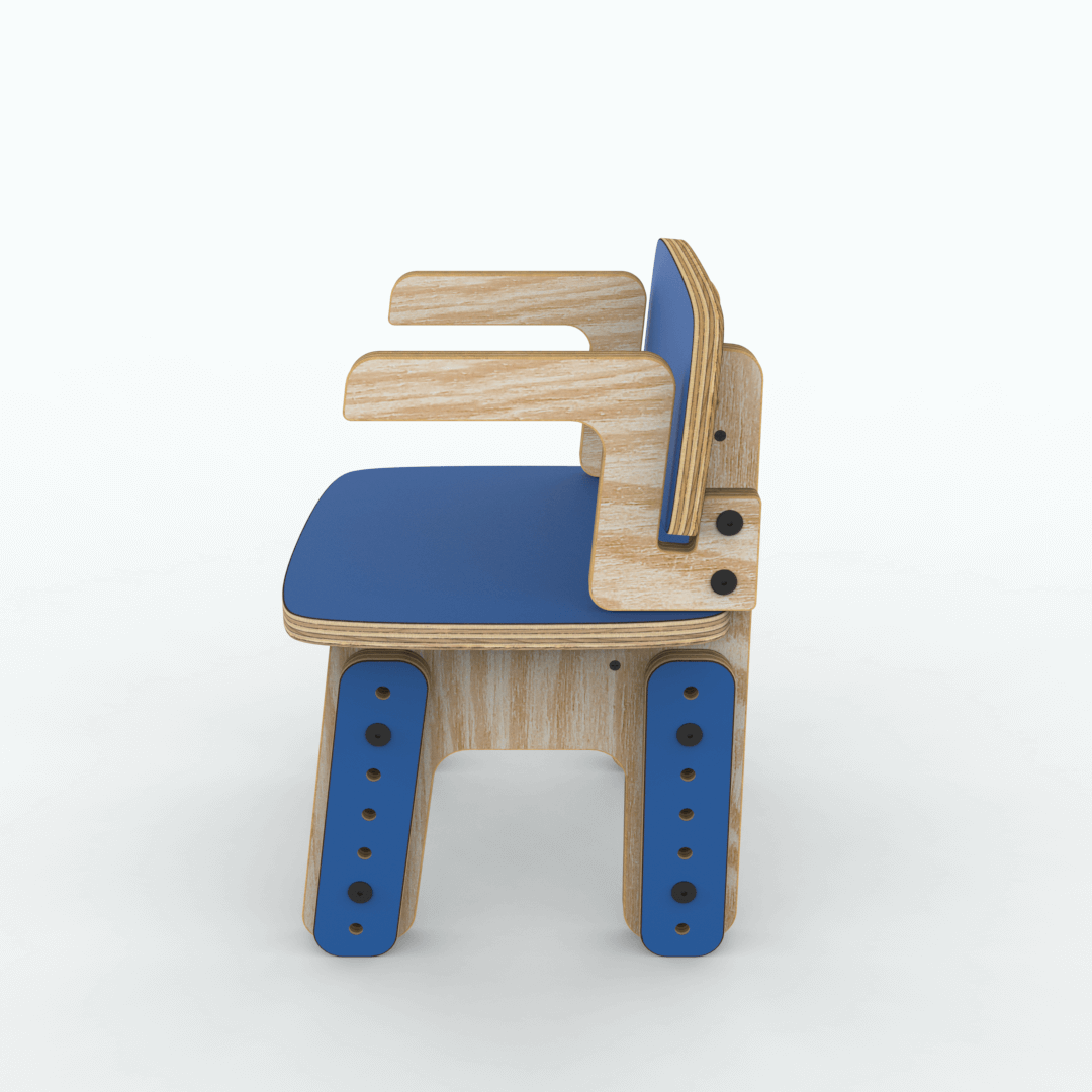 Silla reni con apoya brazos