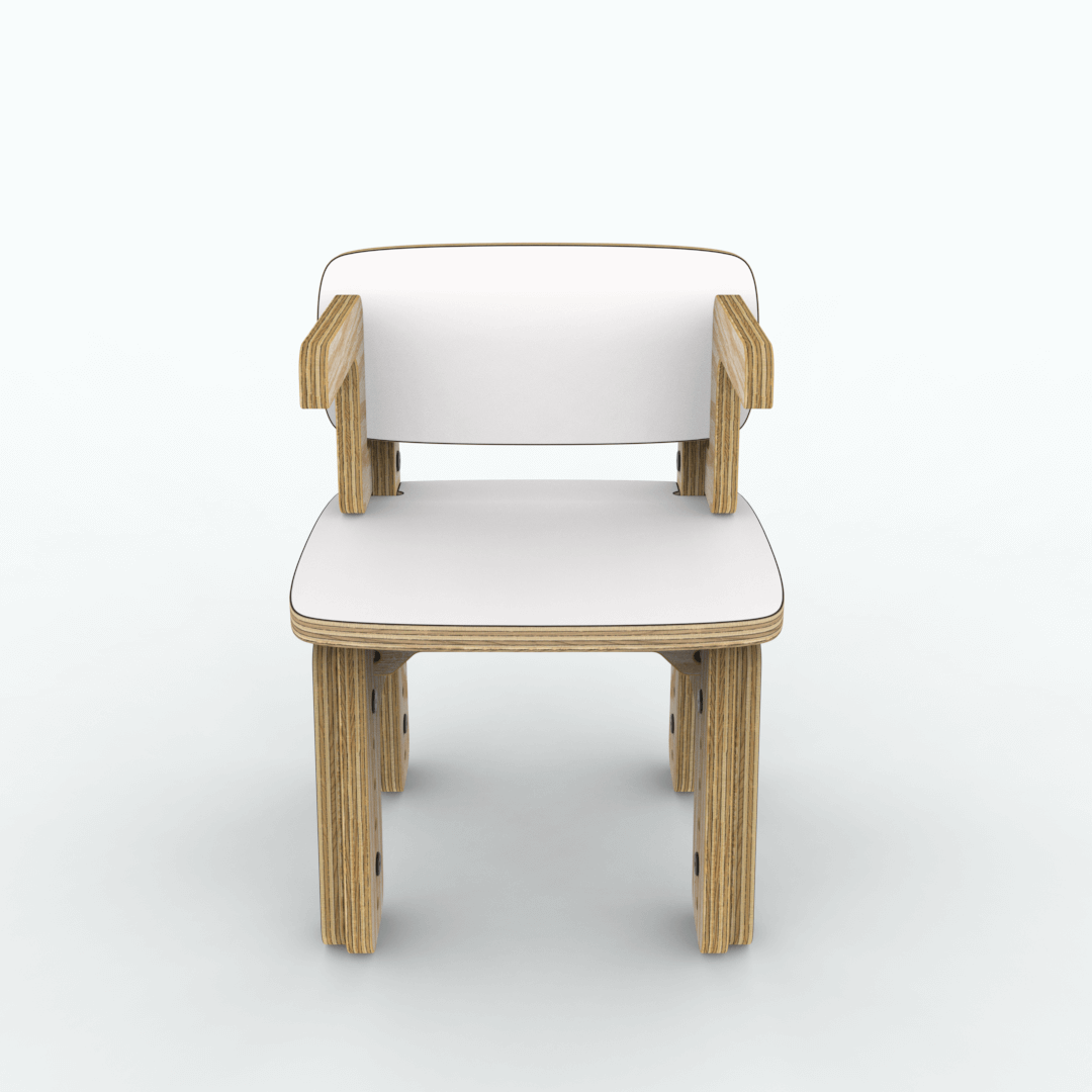 Silla reni con apoya brazos