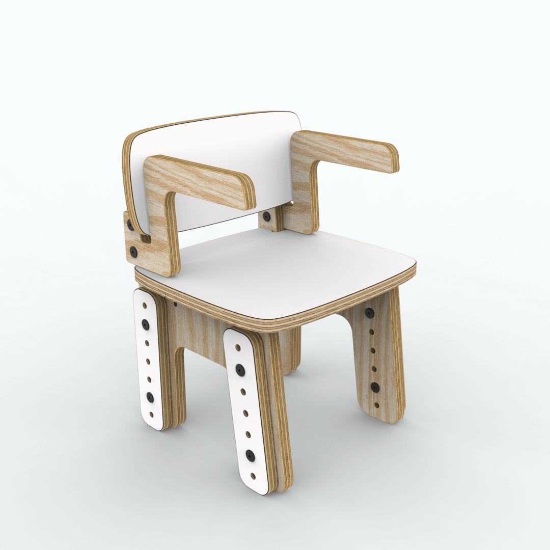 Silla reni con apoya brazos