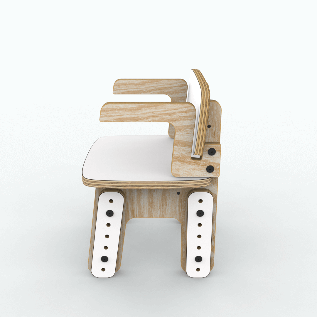 Silla reni con apoya brazos