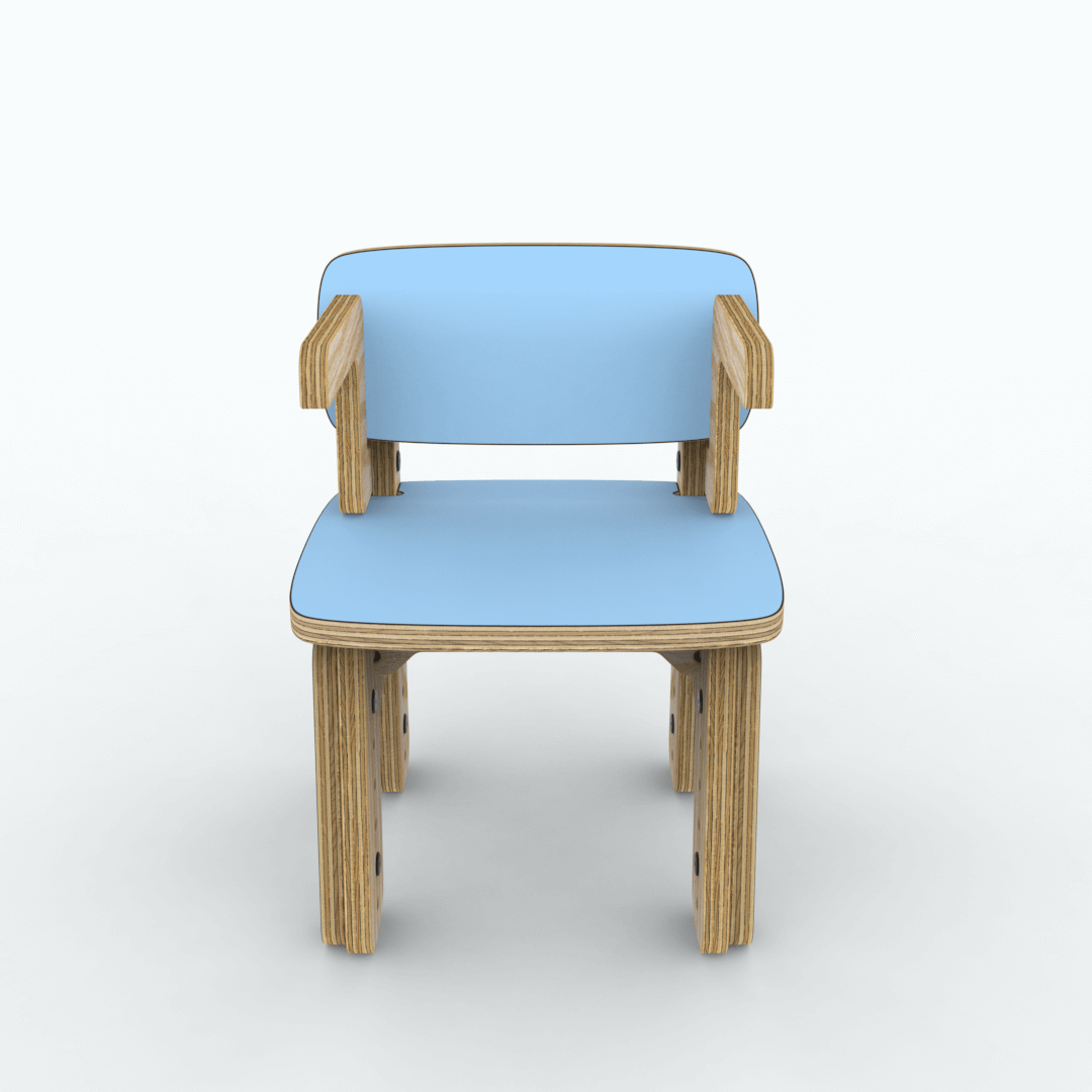 Silla reni con apoya brazos