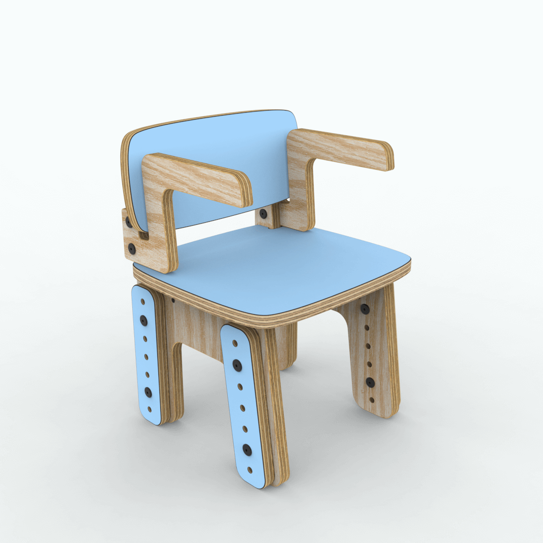 Silla reni con apoya brazos