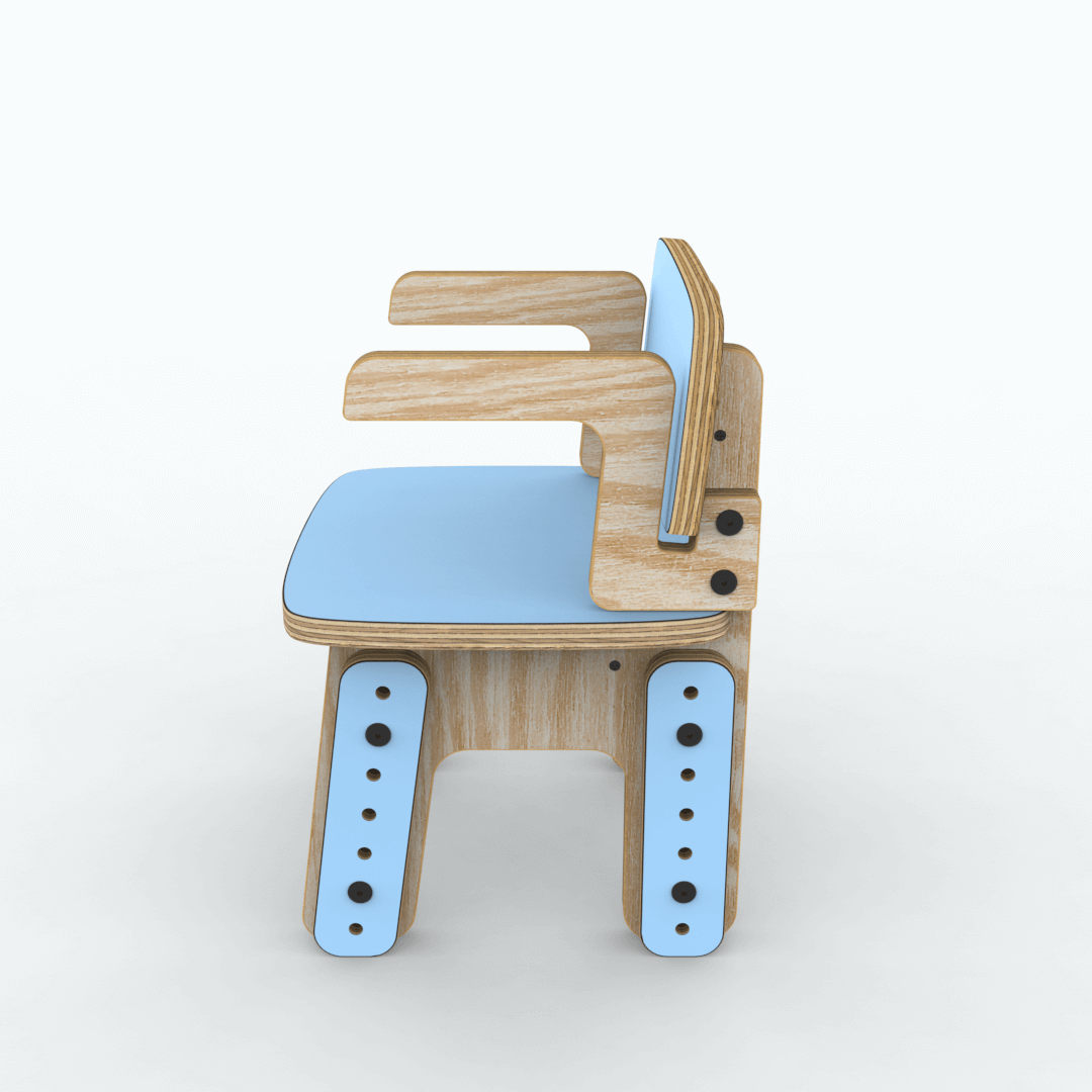 Silla reni con apoya brazos