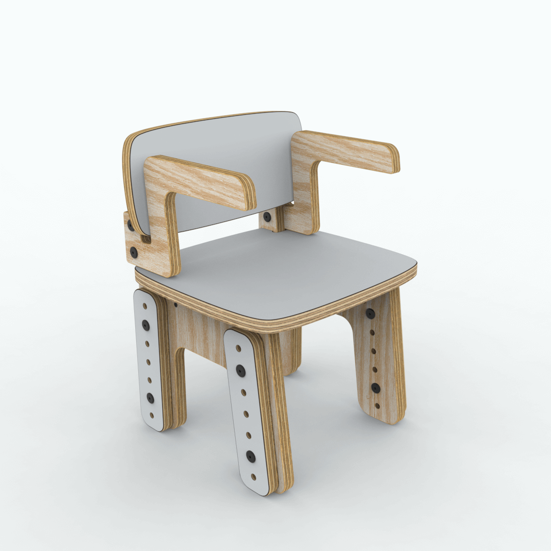 Silla reni con apoya brazos