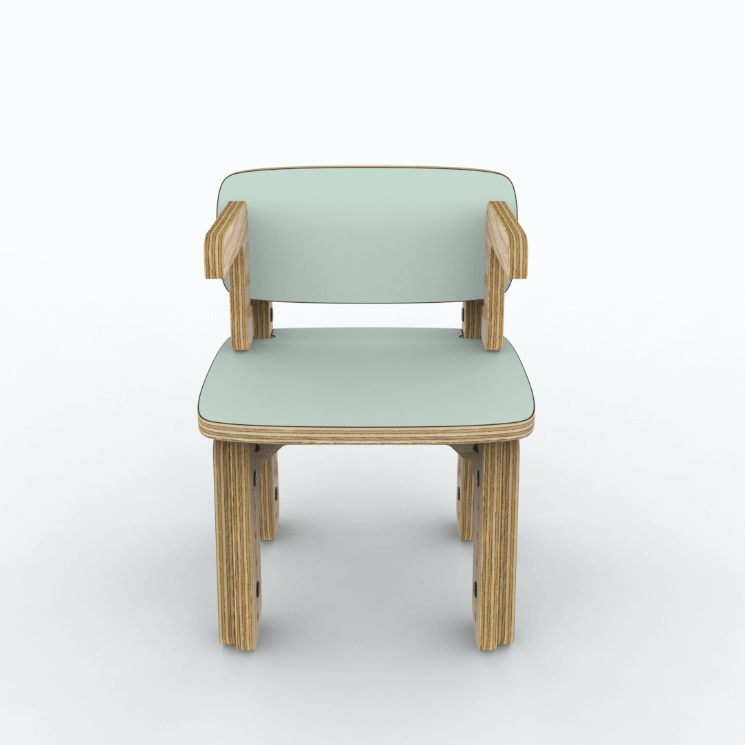 Silla reni con apoya brazos