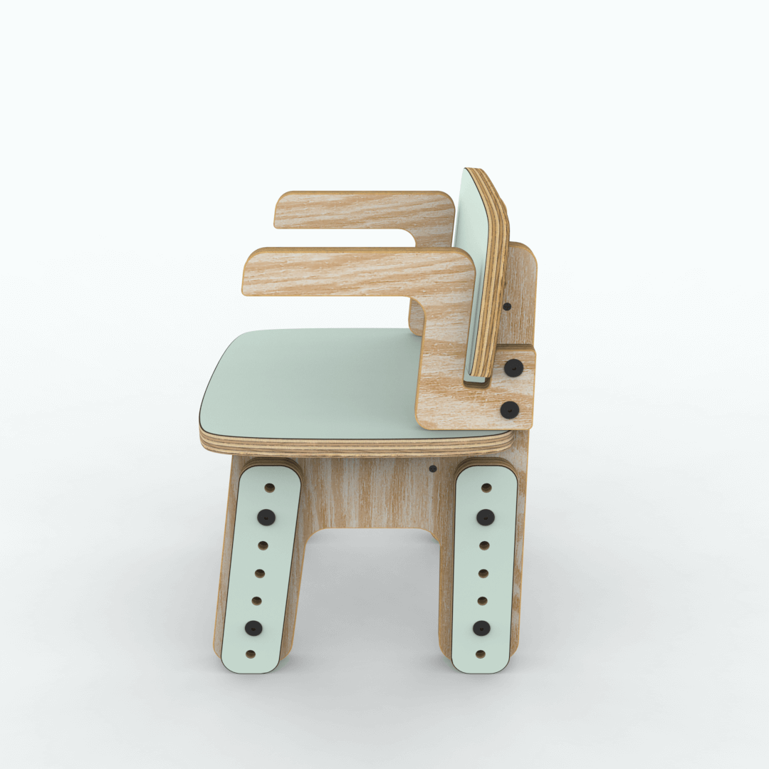 Silla reni con apoya brazos