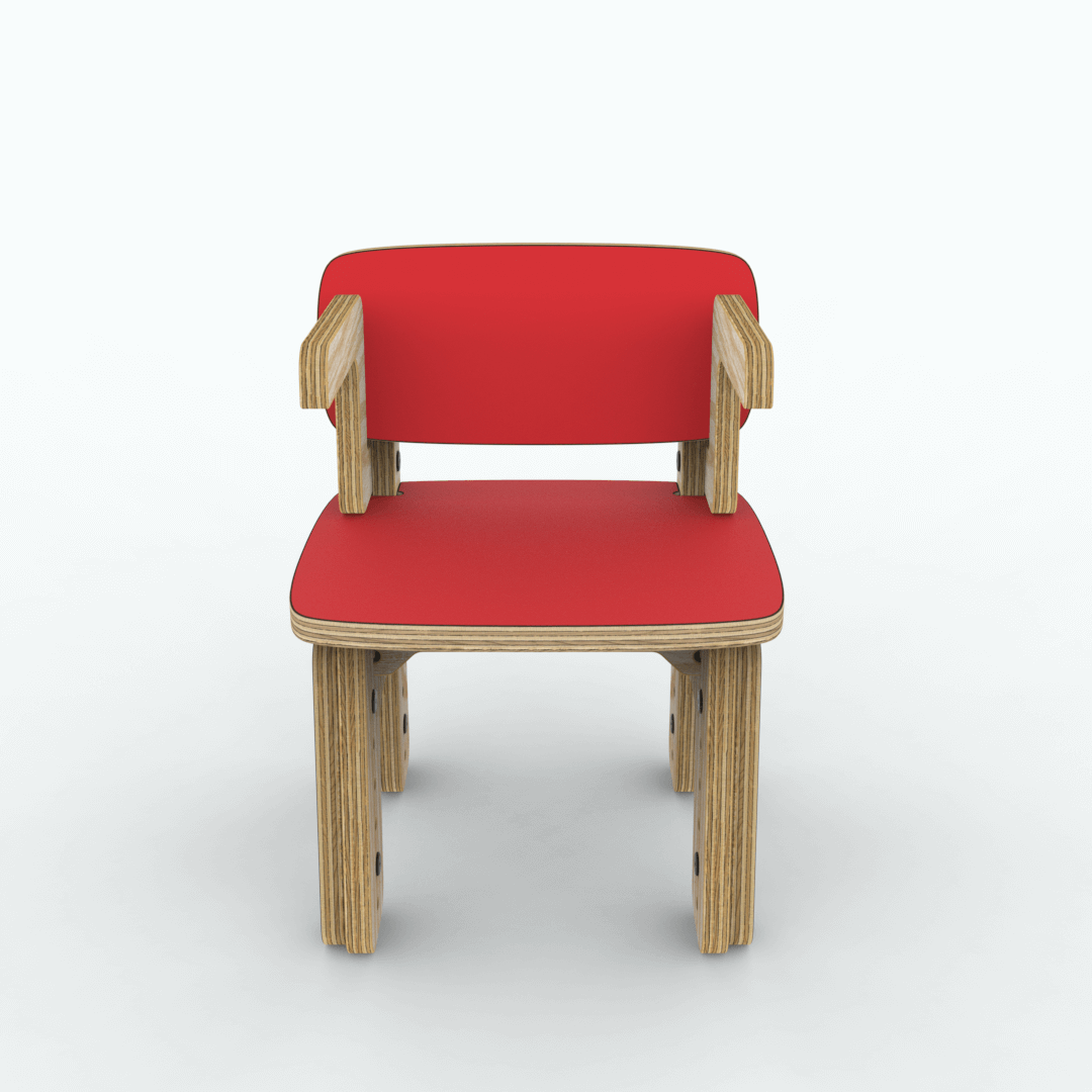 Silla reni con apoya brazos
