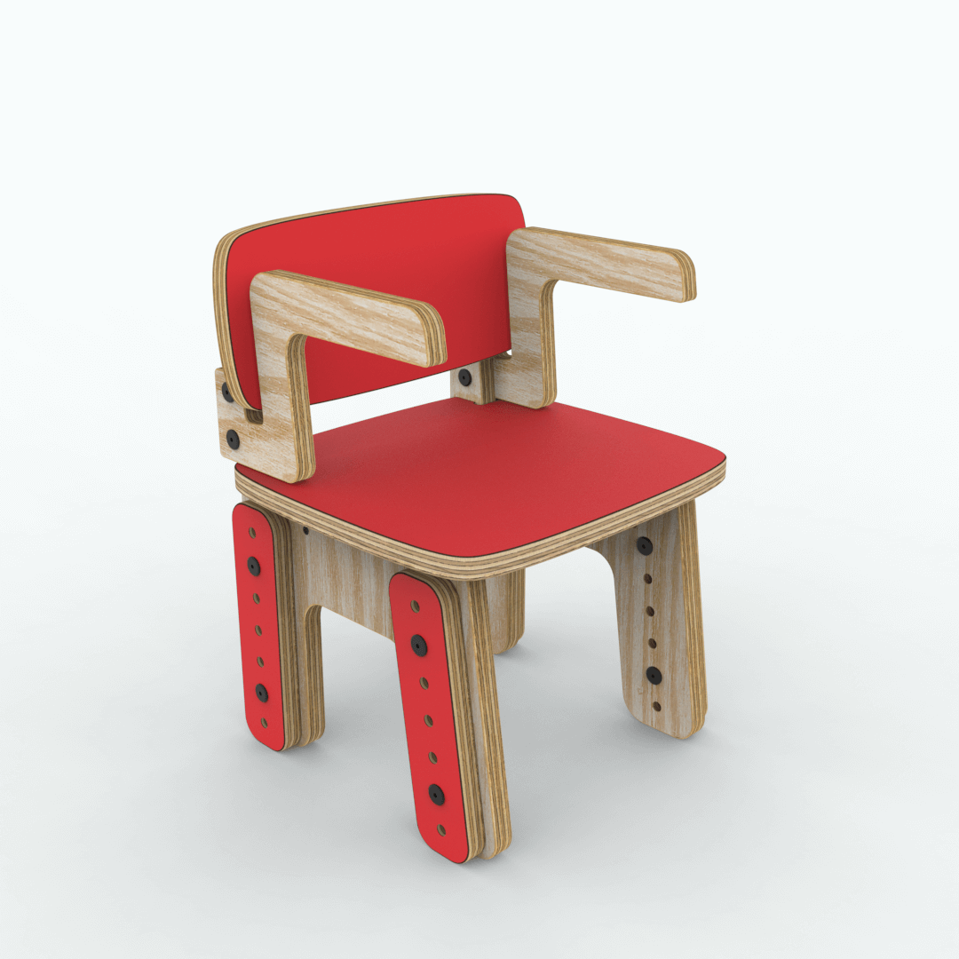 Silla reni con apoya brazos