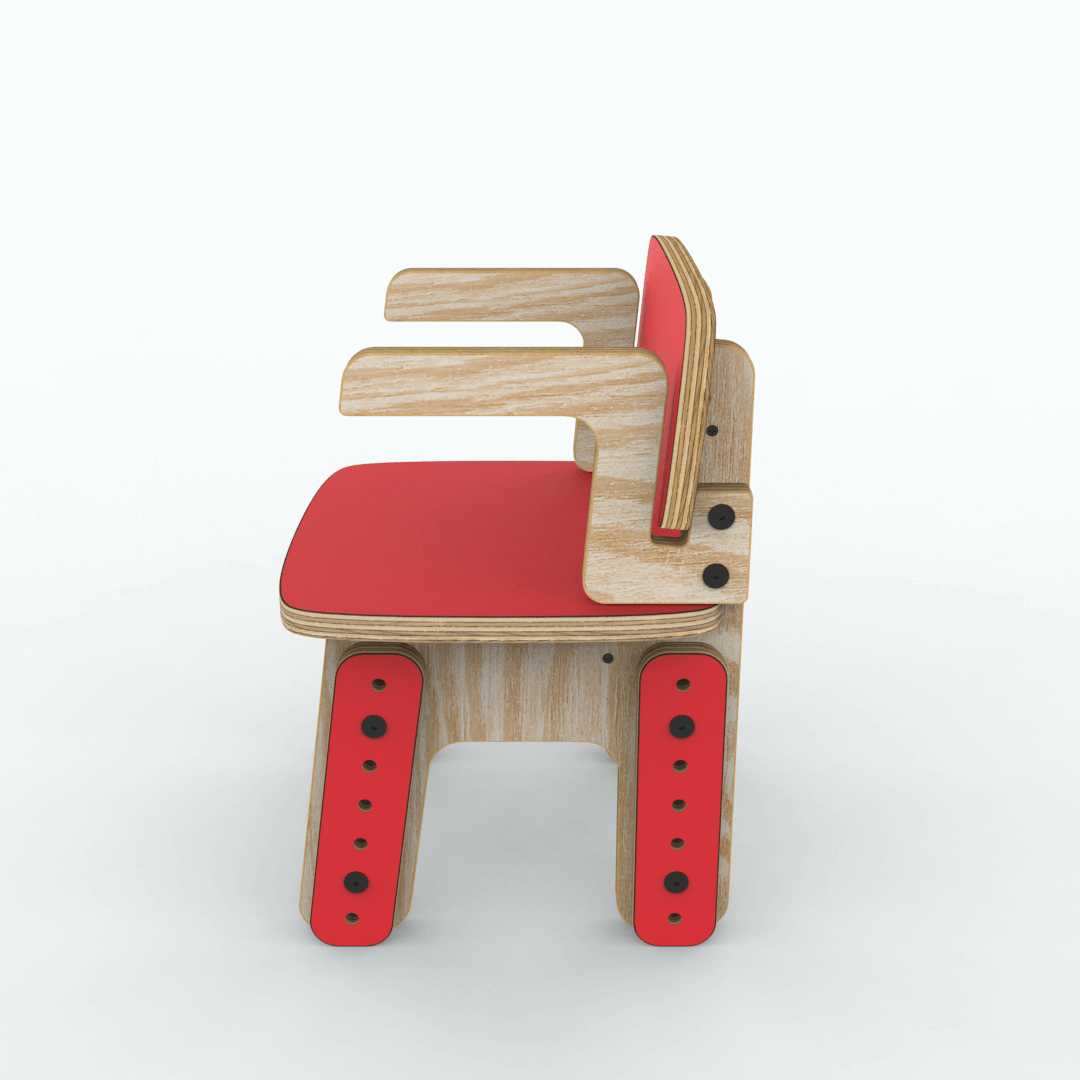 Silla reni con apoya brazos