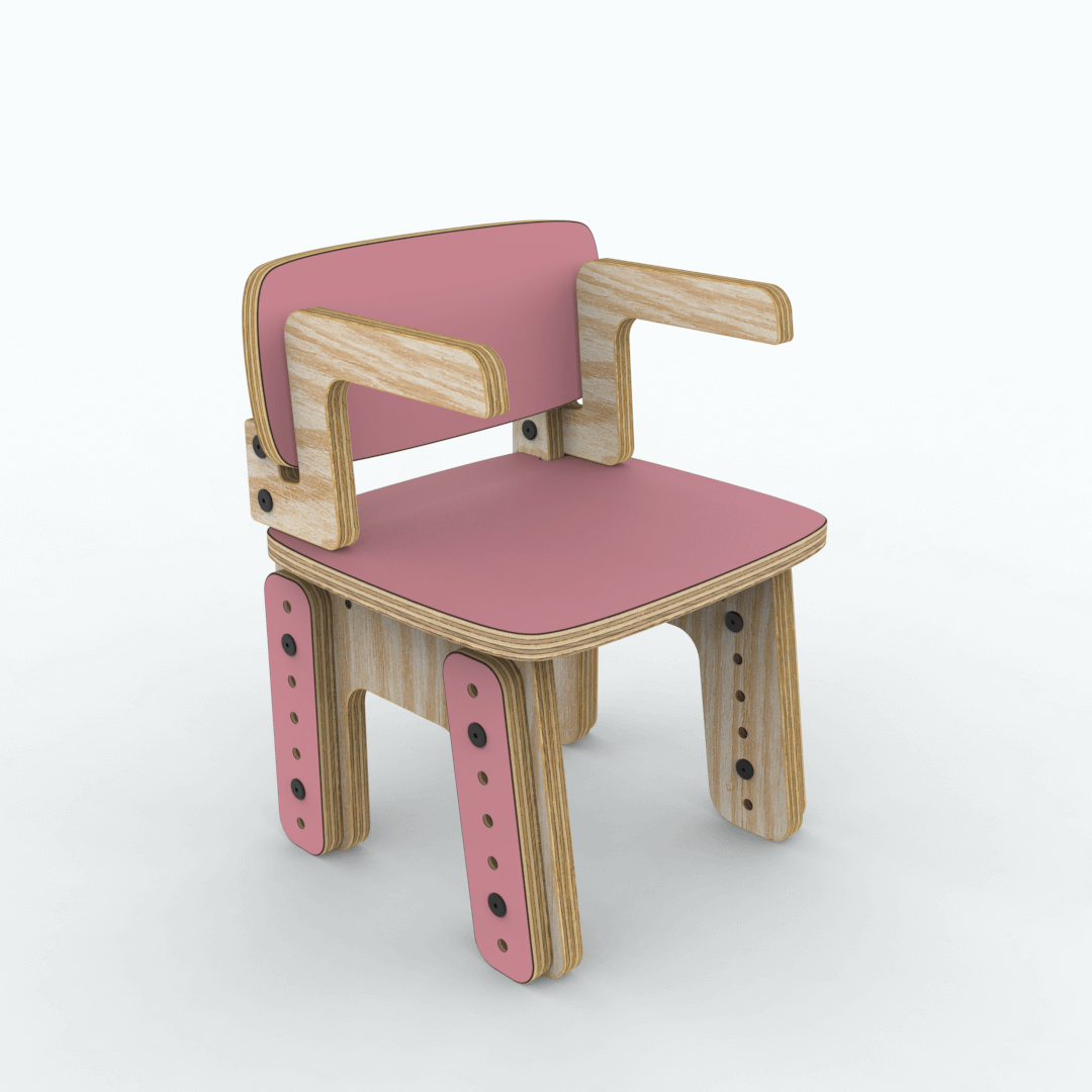 Silla reni con apoya brazos
