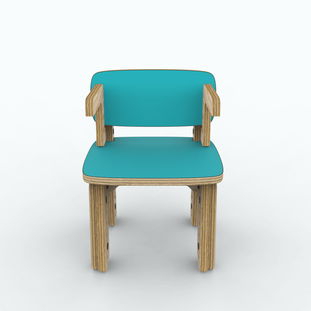 Silla reni con apoya brazos