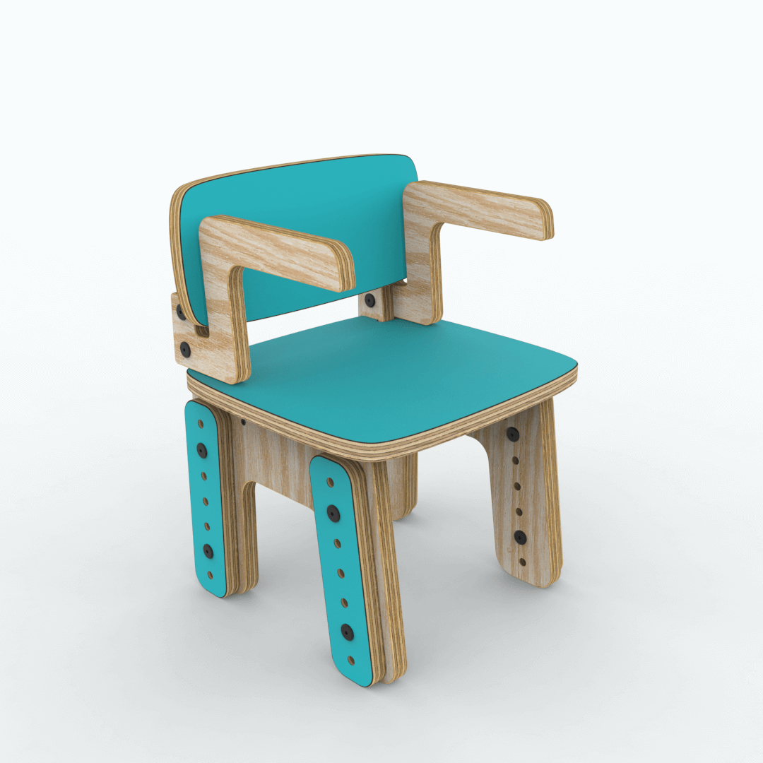 Silla reni con apoya brazos