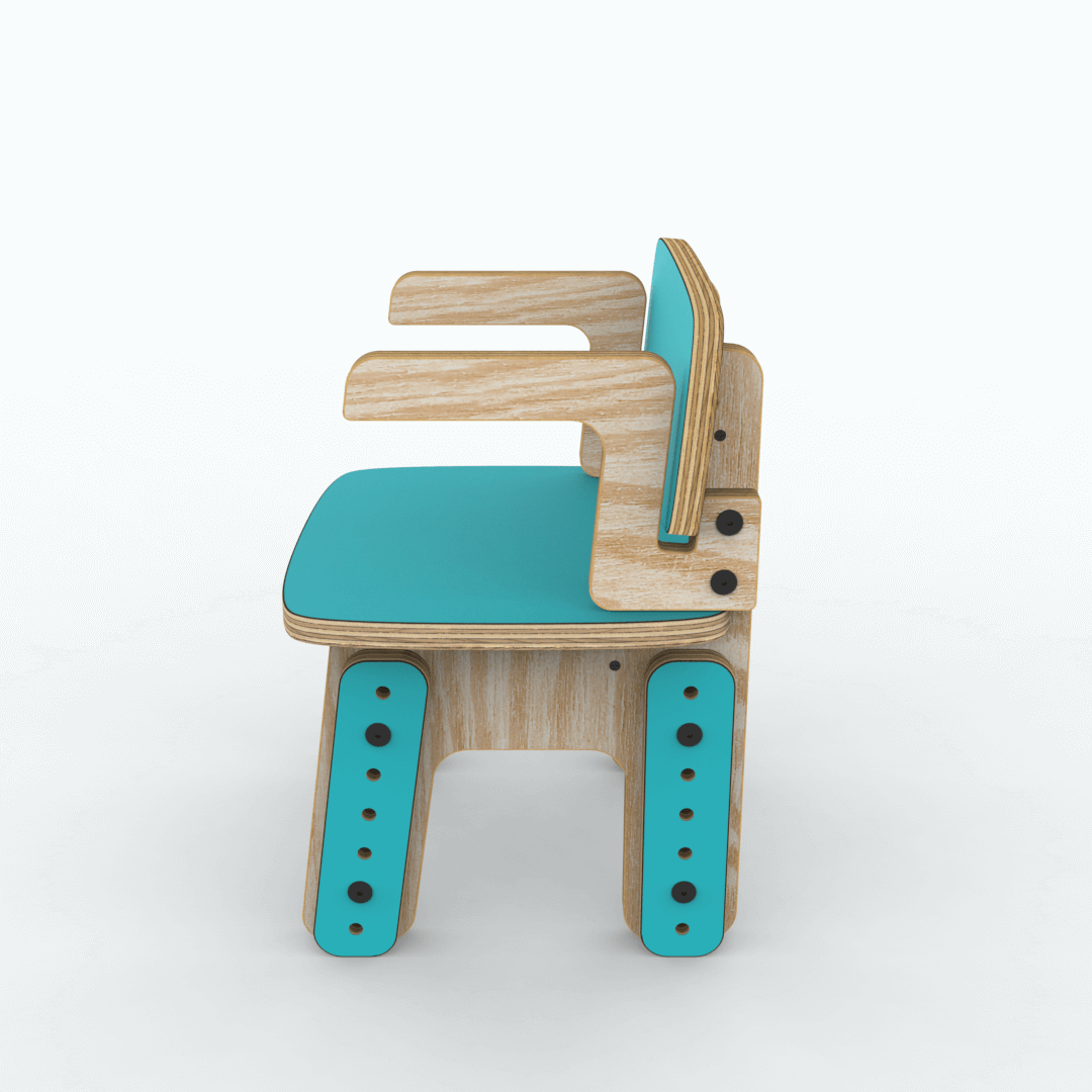 Silla reni con apoya brazos