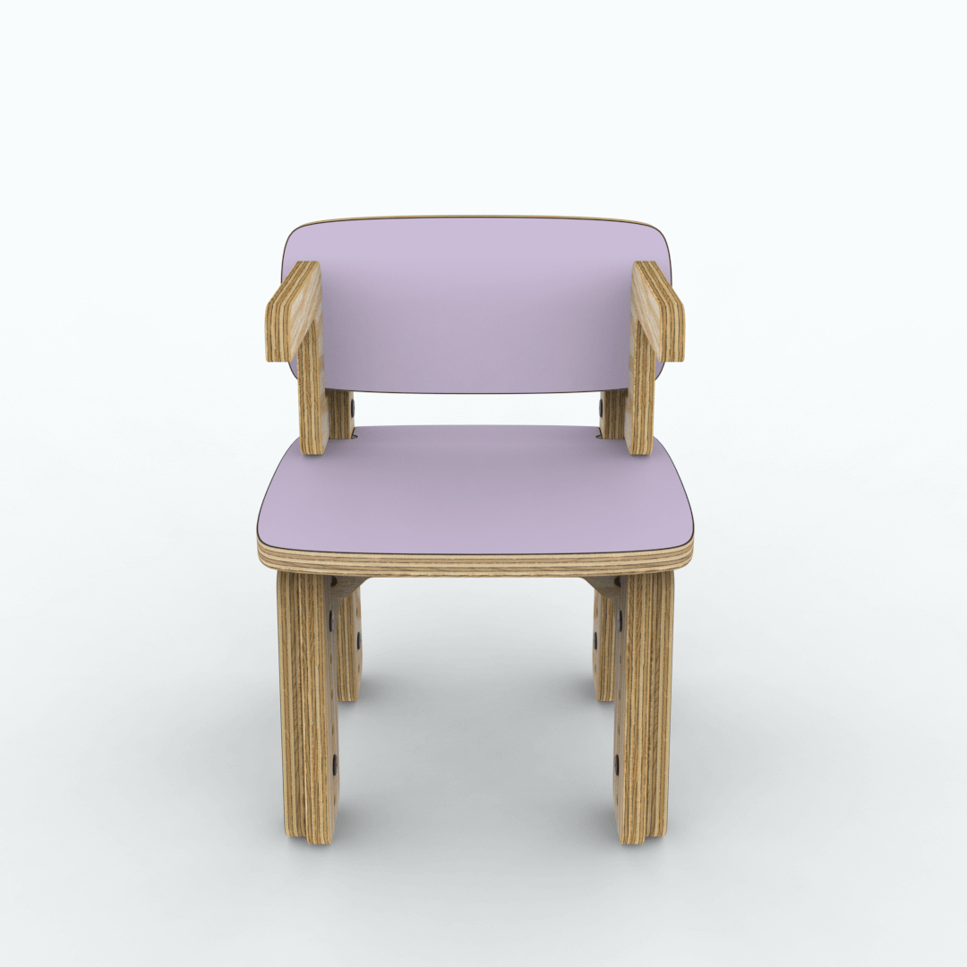 Silla reni con apoya brazos