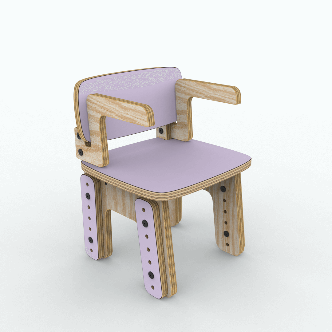 Silla reni con apoya brazos