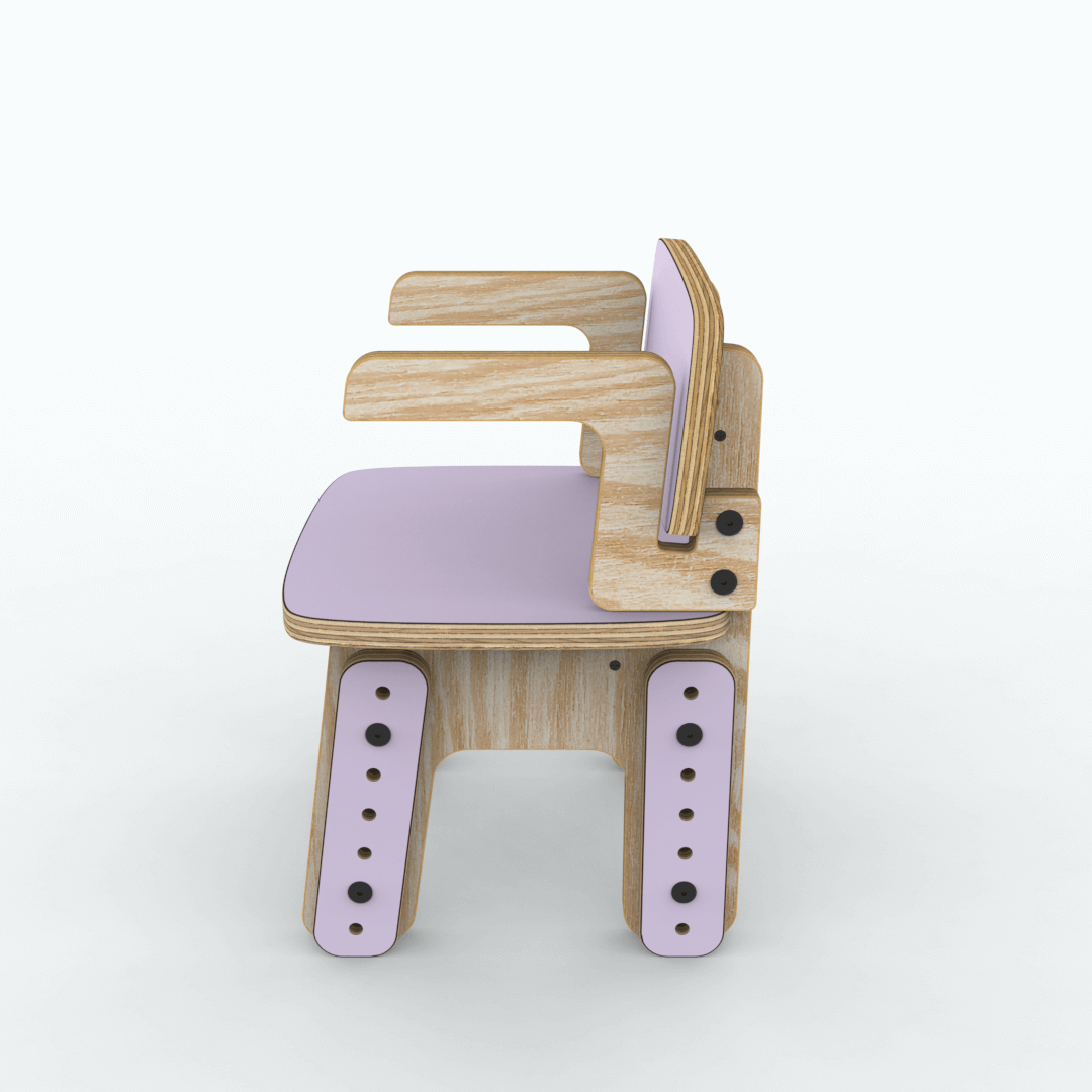 Silla reni con apoya brazos