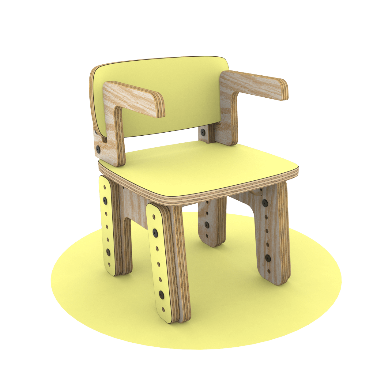 Silla reni con apoya brazos