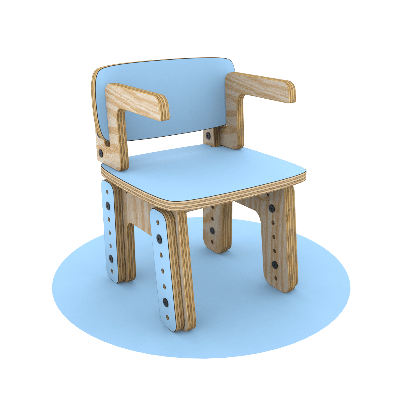 Silla reni con apoya brazos