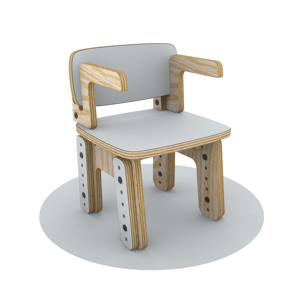 Silla reni con apoya brazos