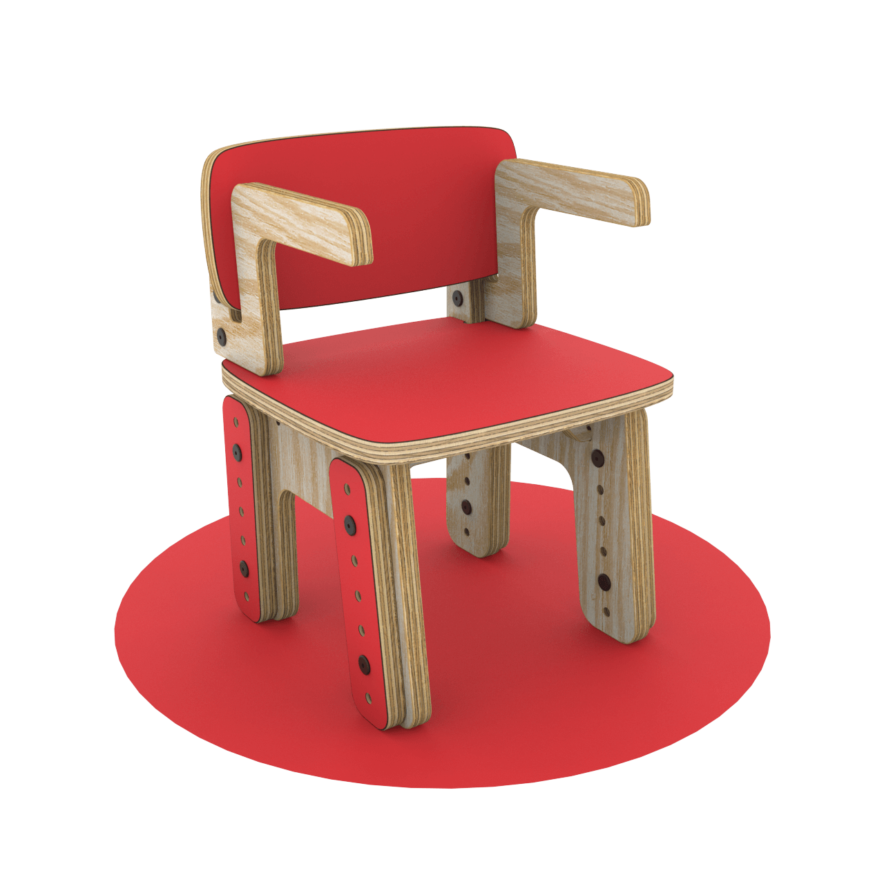 Silla reni con apoya brazos