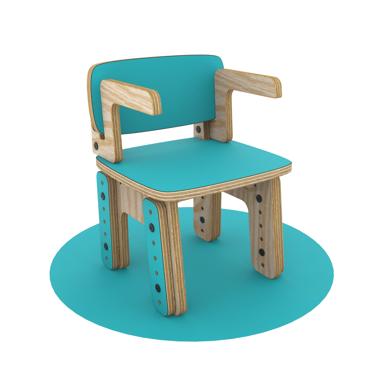 Silla reni con apoya brazos