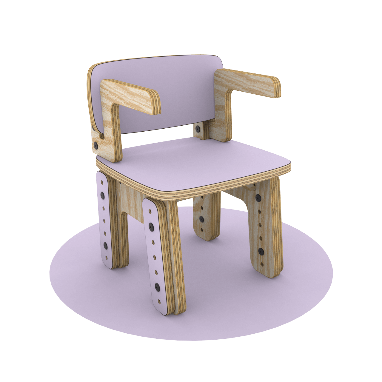 Silla reni con apoya brazos