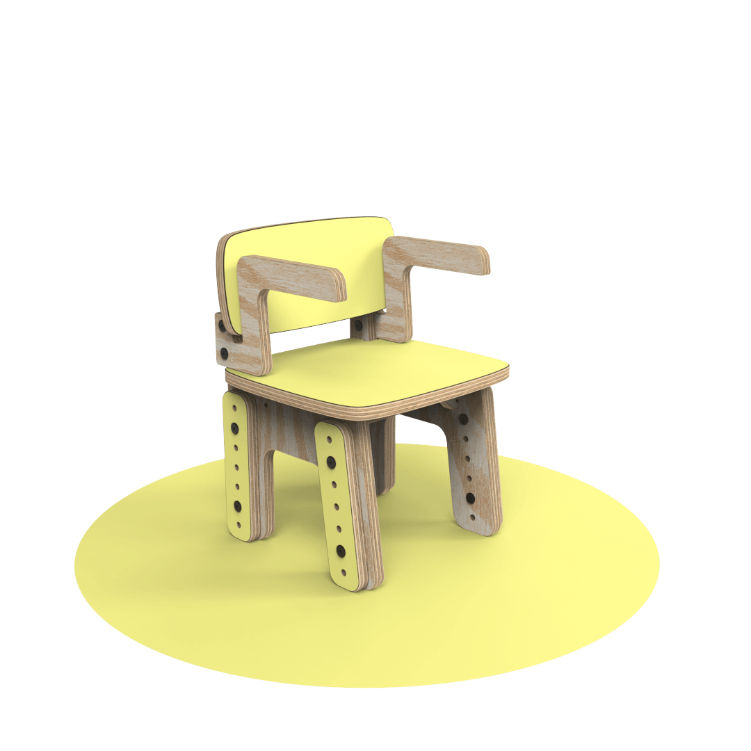 Silla reni con apoya brazos