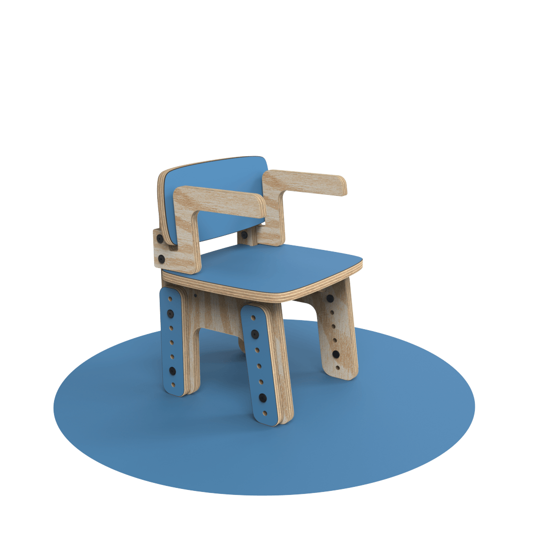 Silla reni con apoya brazos