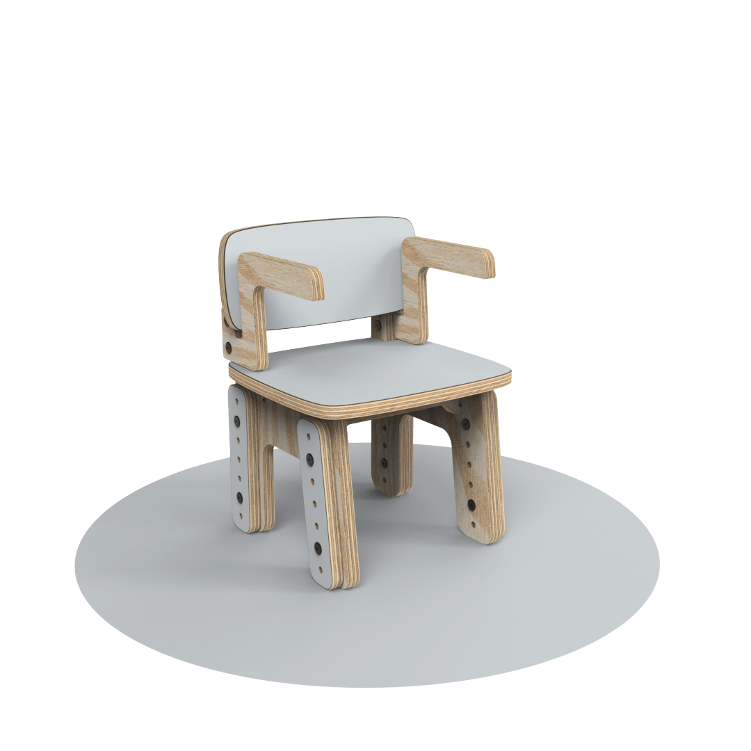 Silla reni con apoya brazos