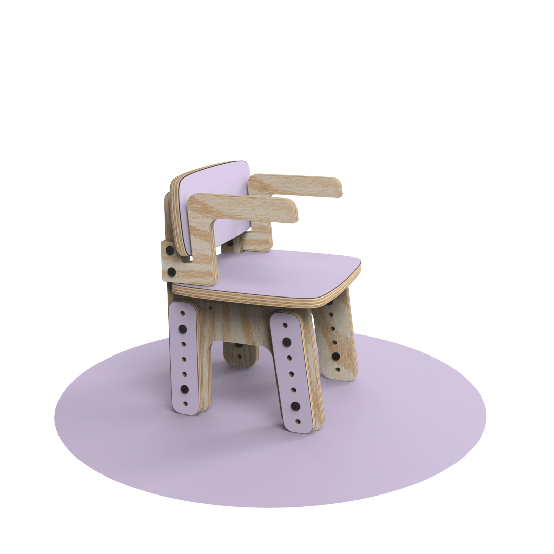 Silla reni con apoya brazos
