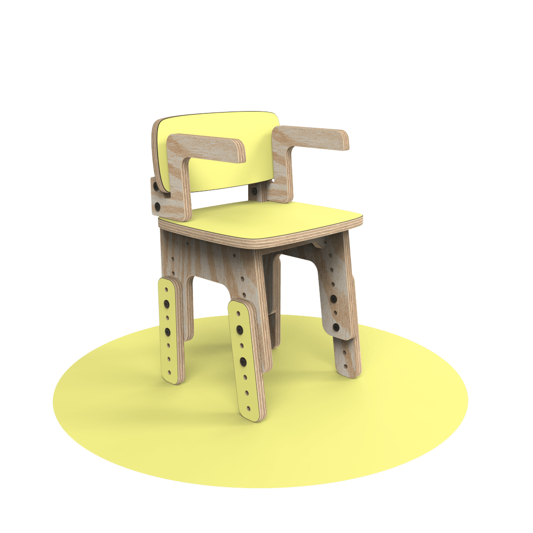 Silla reni con apoya brazos