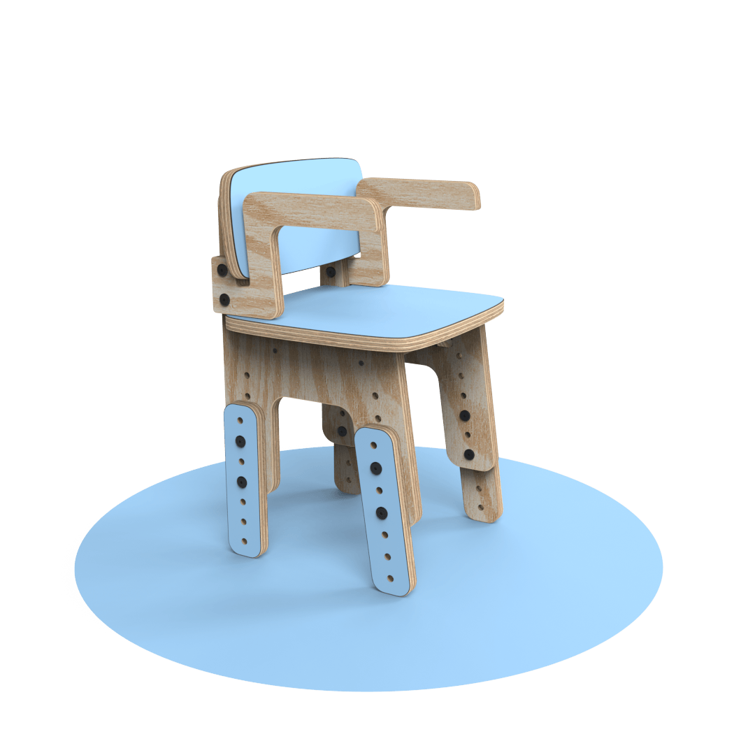 Silla reni con apoya brazos