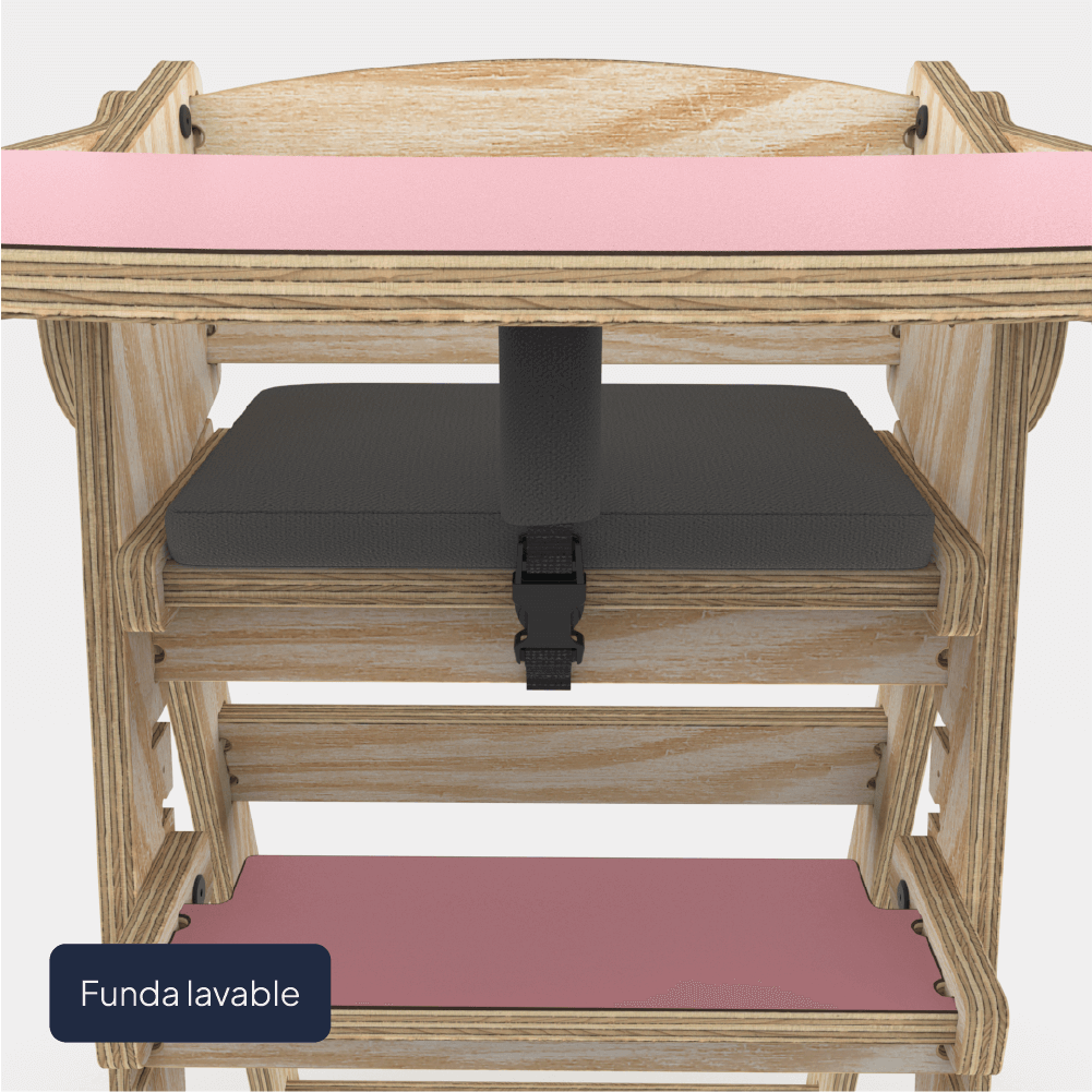 Silla de comer Infantil Rosa