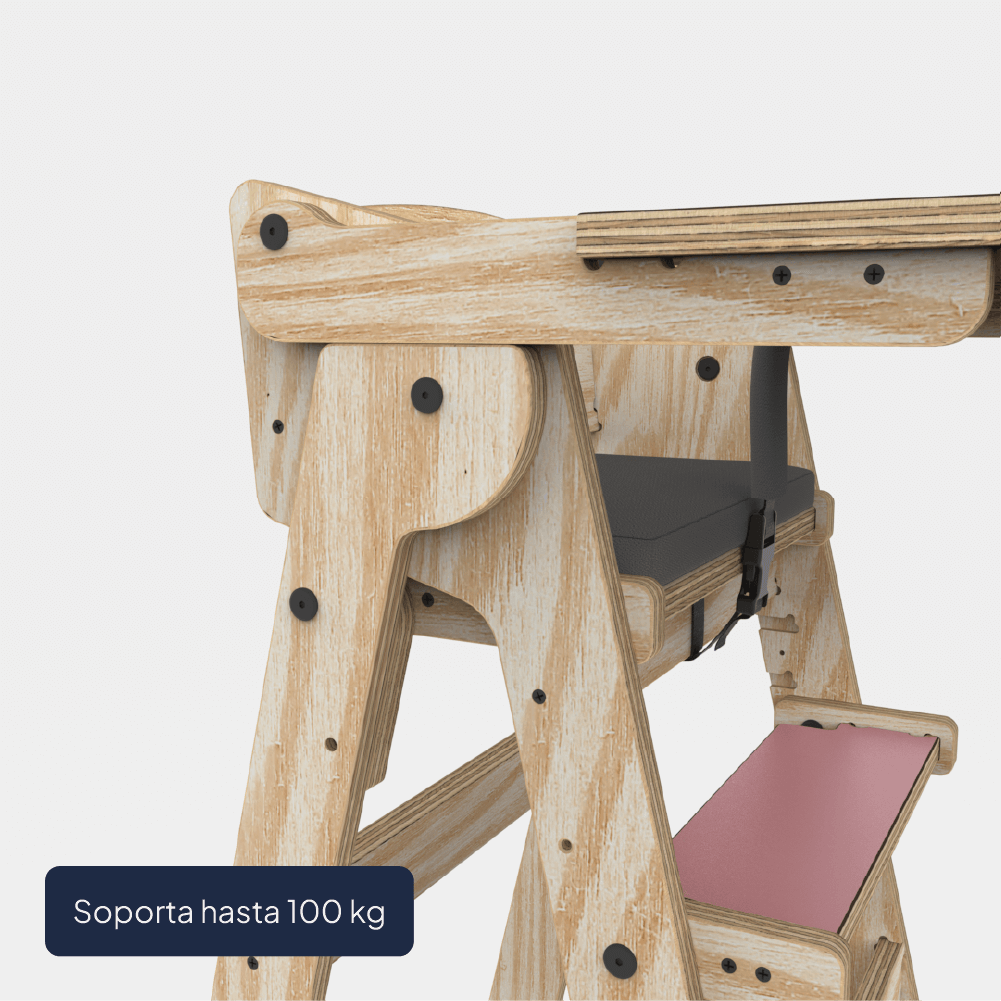 Silla de comer Infantil Rosa