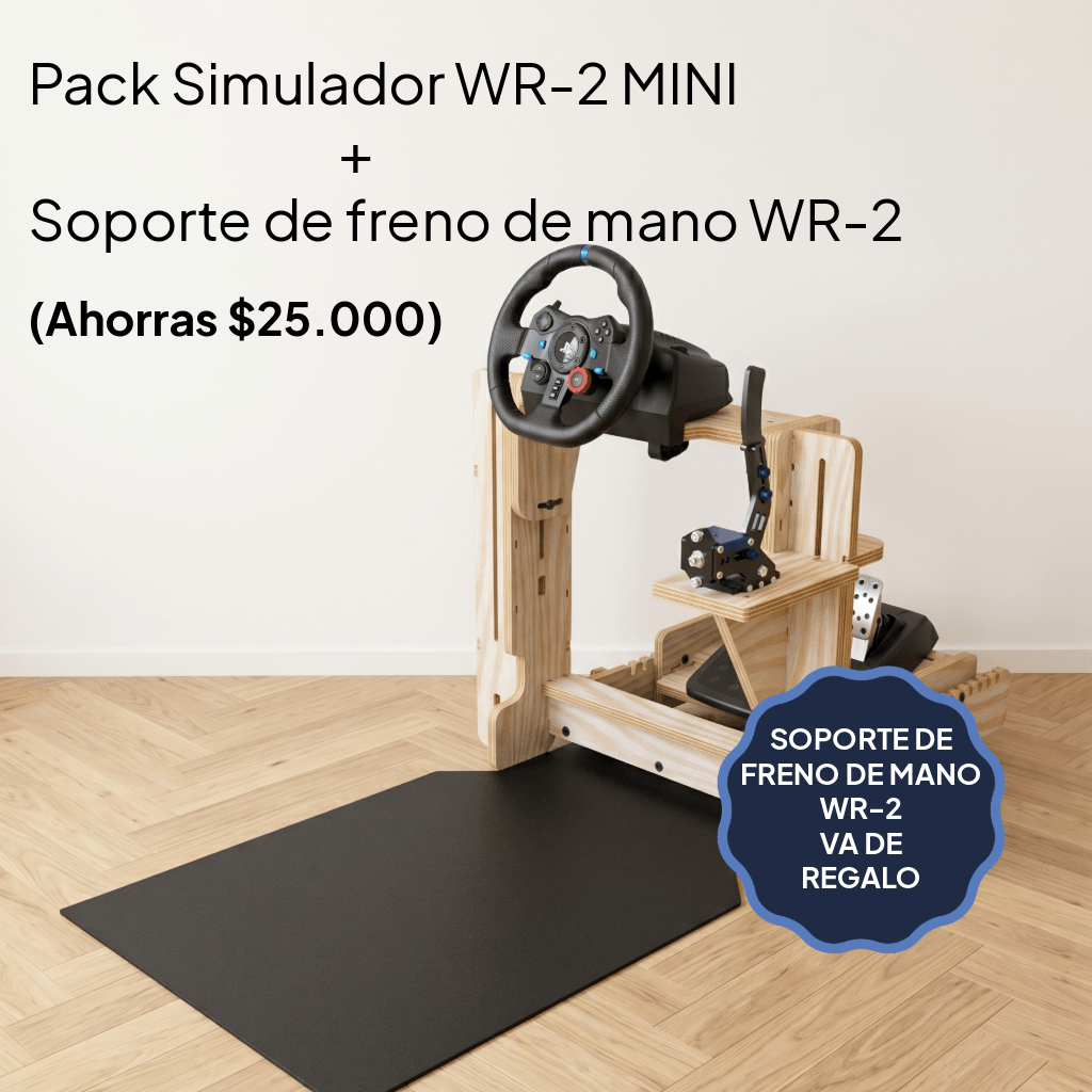 Pack Simulador Plegable WR-2 MINI + Soporte freno de mano WR-2