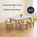 Pack Mesa Infantil Reni Club + 4 Sillas Infantil Reni con 10% de descuento