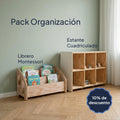 Pack Estante Cuadriculado x6 + Librero Montessori con 10% de descuento