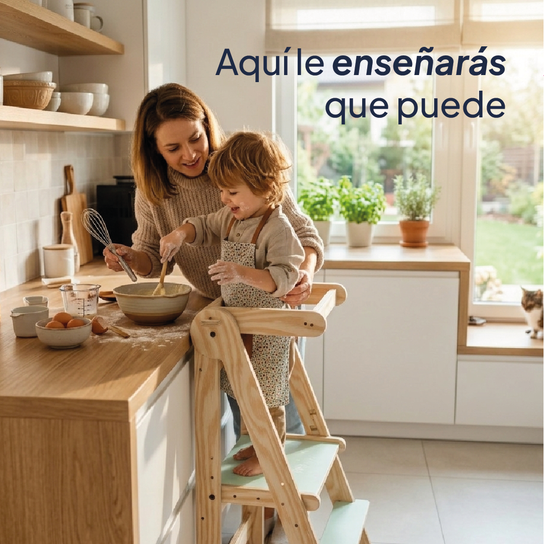 Torre de Aprendizaje Montessori Plegable y Ajustable