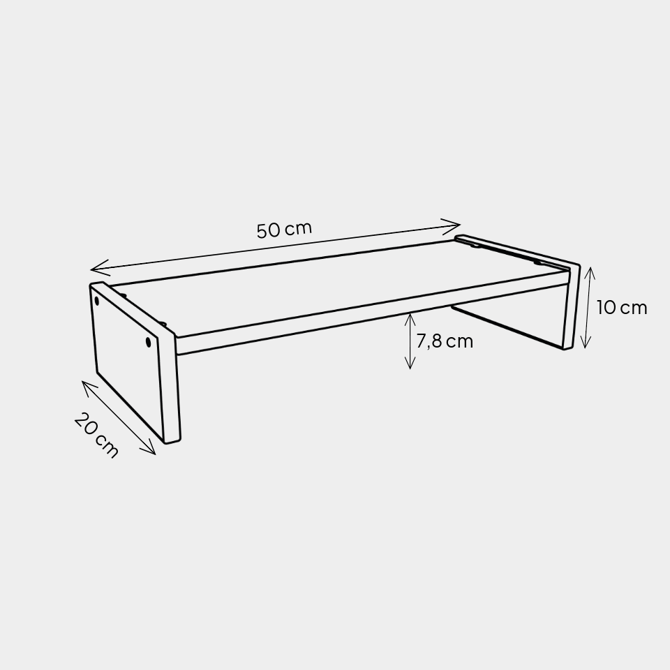 Soporte de Monitor de Madera