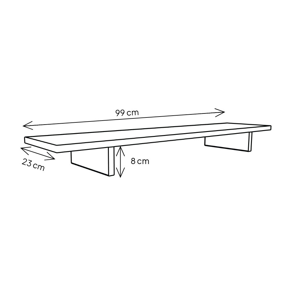 Elevador de Monitor de Madera