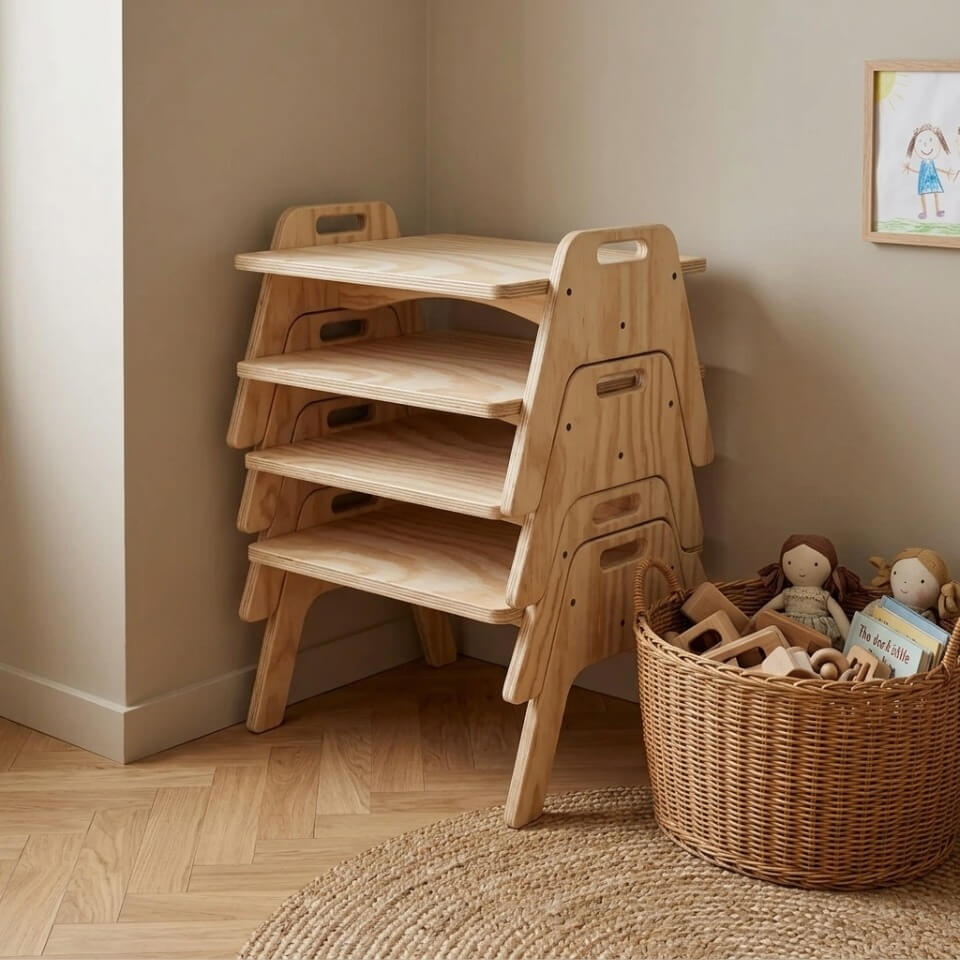 Mesa de piso apilable para niños Pampa