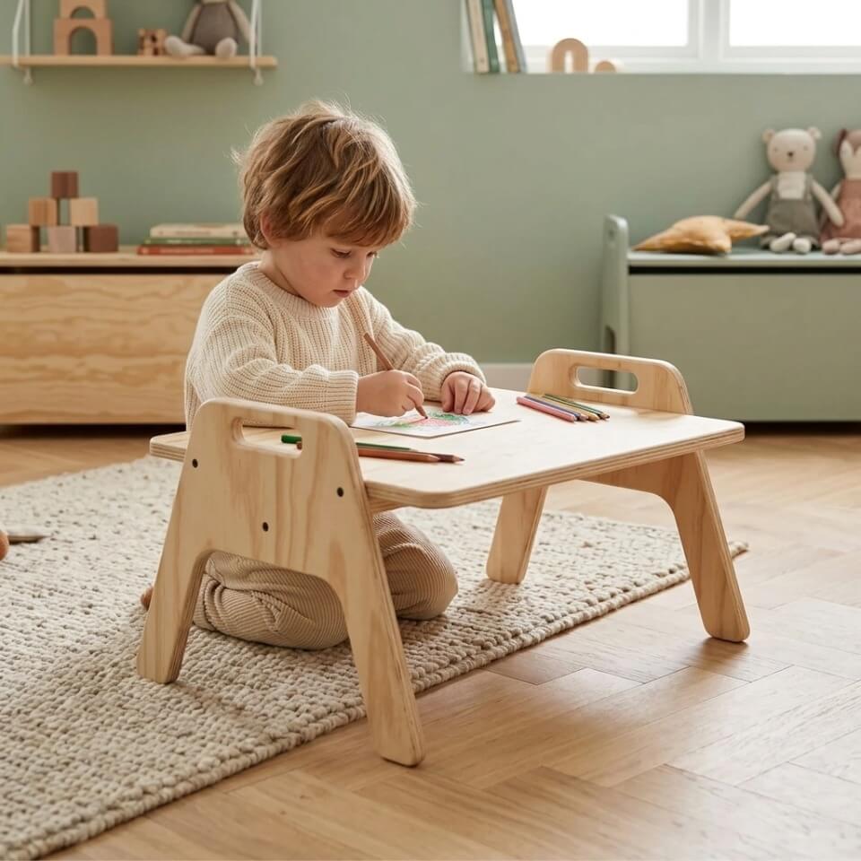 Mesa de piso apilable para niños Pampa