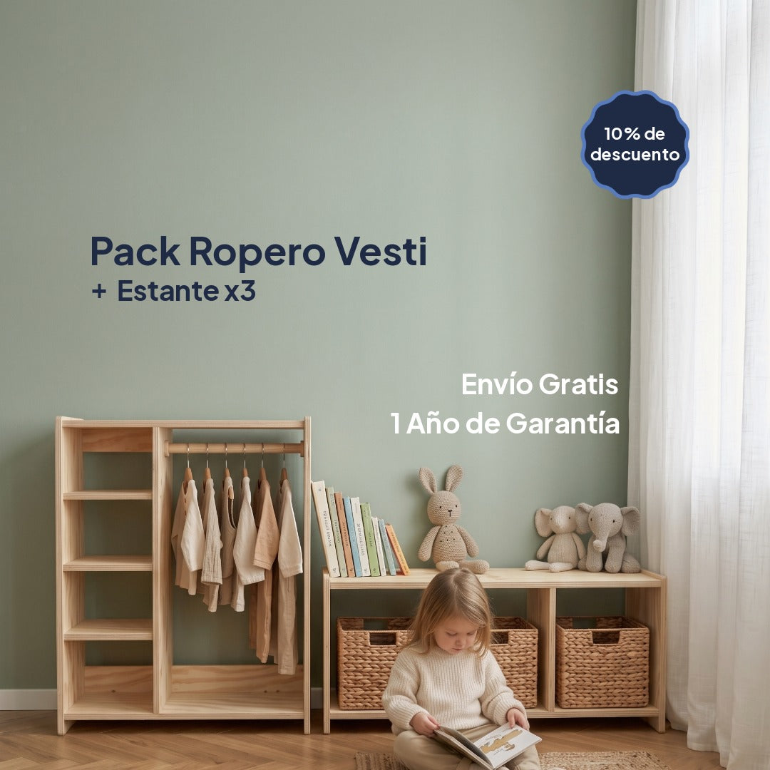 Pack Ropero Vesti + Organizador X3