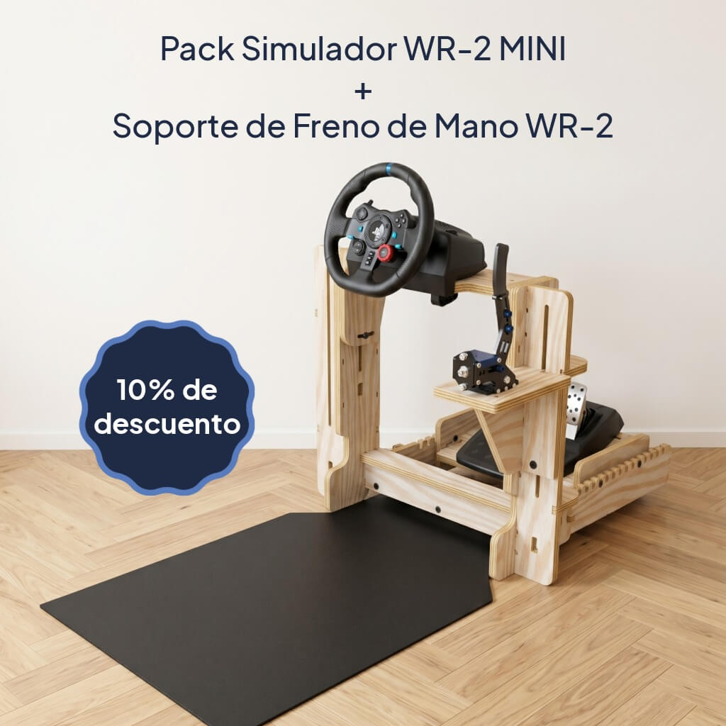 Pack Simulador Plegable WR-2 MINI + Soporte Freno de Mano con 10% de descuento