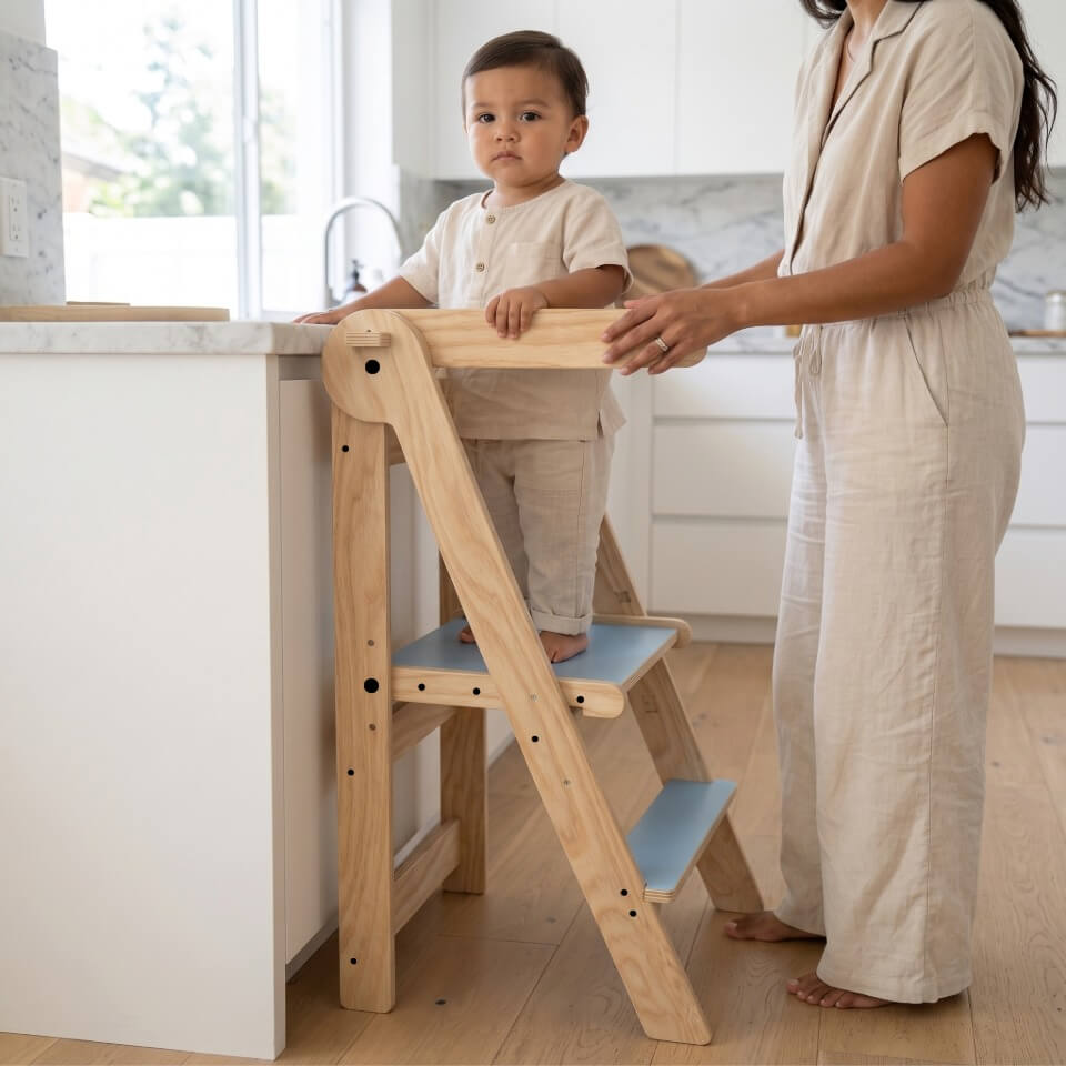 Torre de Aprendizaje Montessori Plegable y Ajustable