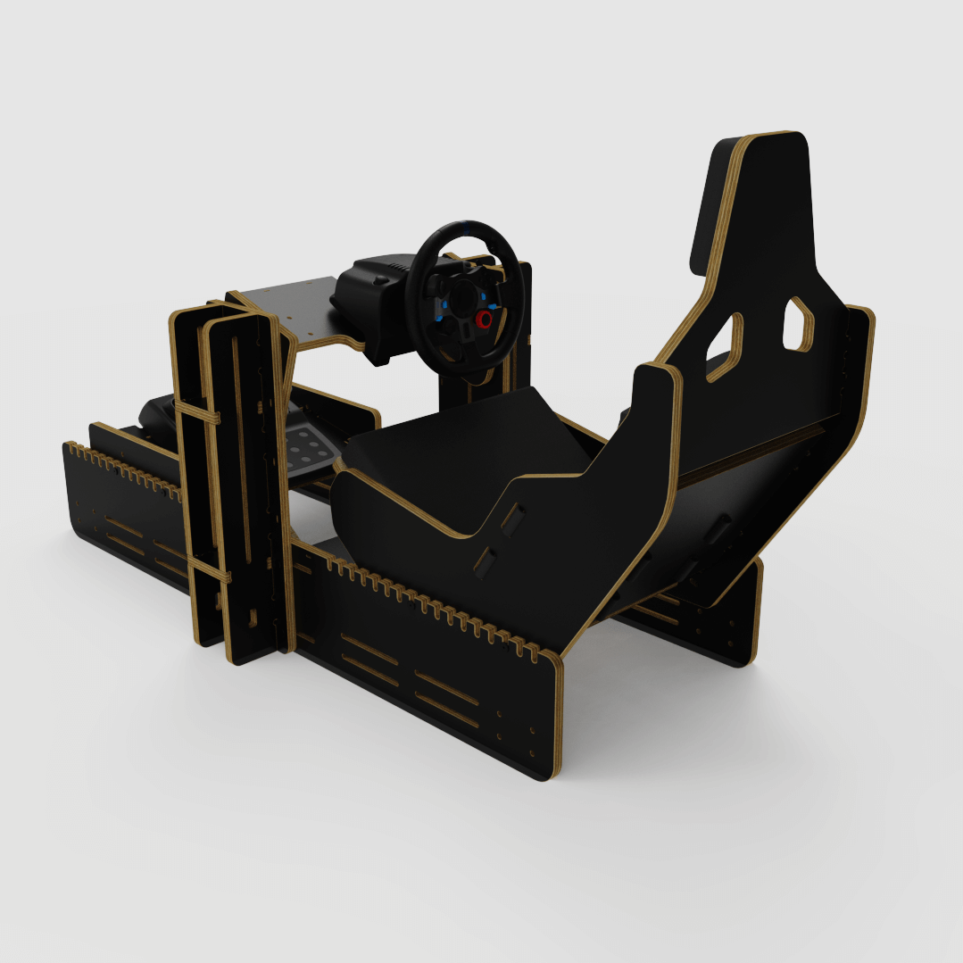Simuladores de Carrera WR-2 | Diseño en Madera Crella 🏁 – @CrellaEstudio